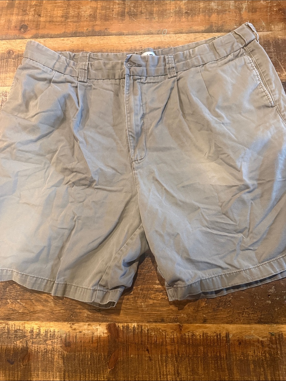 Harbor Bay Light Khaki Flat-Front Men's Shorts